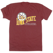 Iowa State Cyclones Basketball Vintage Red Slam Short Sleeve Tee