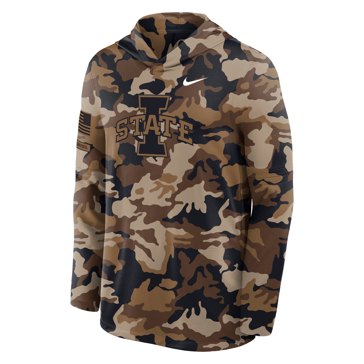 Iowa State Cyclones Men's Nike Military Lightweight Hood