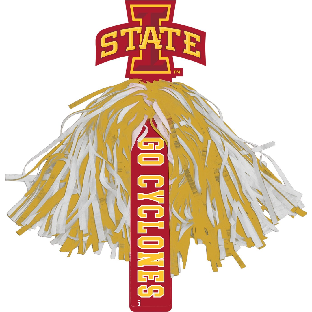 Iowa State Cyclones Gold/White Pom Pom