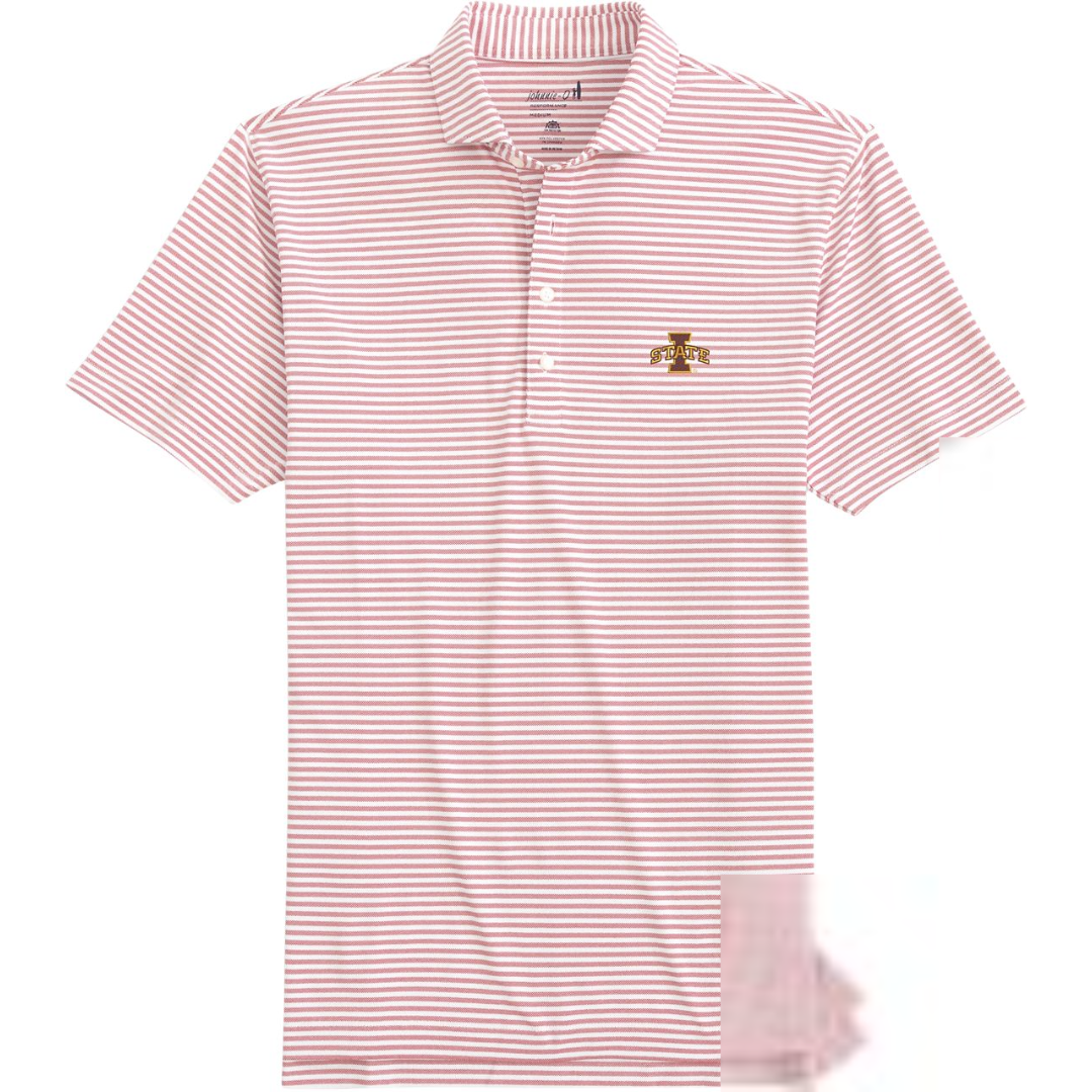 Iowa State Cyclones Men's Johnnie-O Striped Polo
