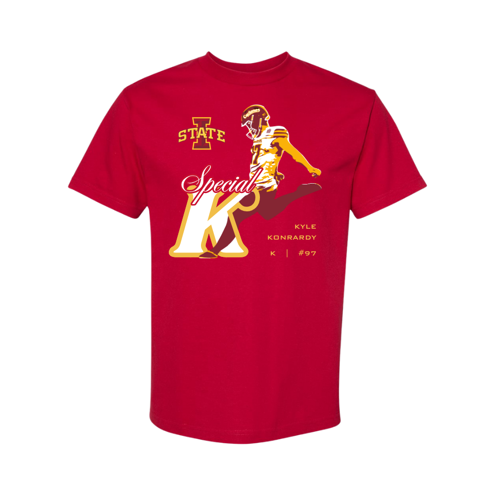 Iowa State Cylones NIL Kyle Kondardy Special K Short Sleeve Tee