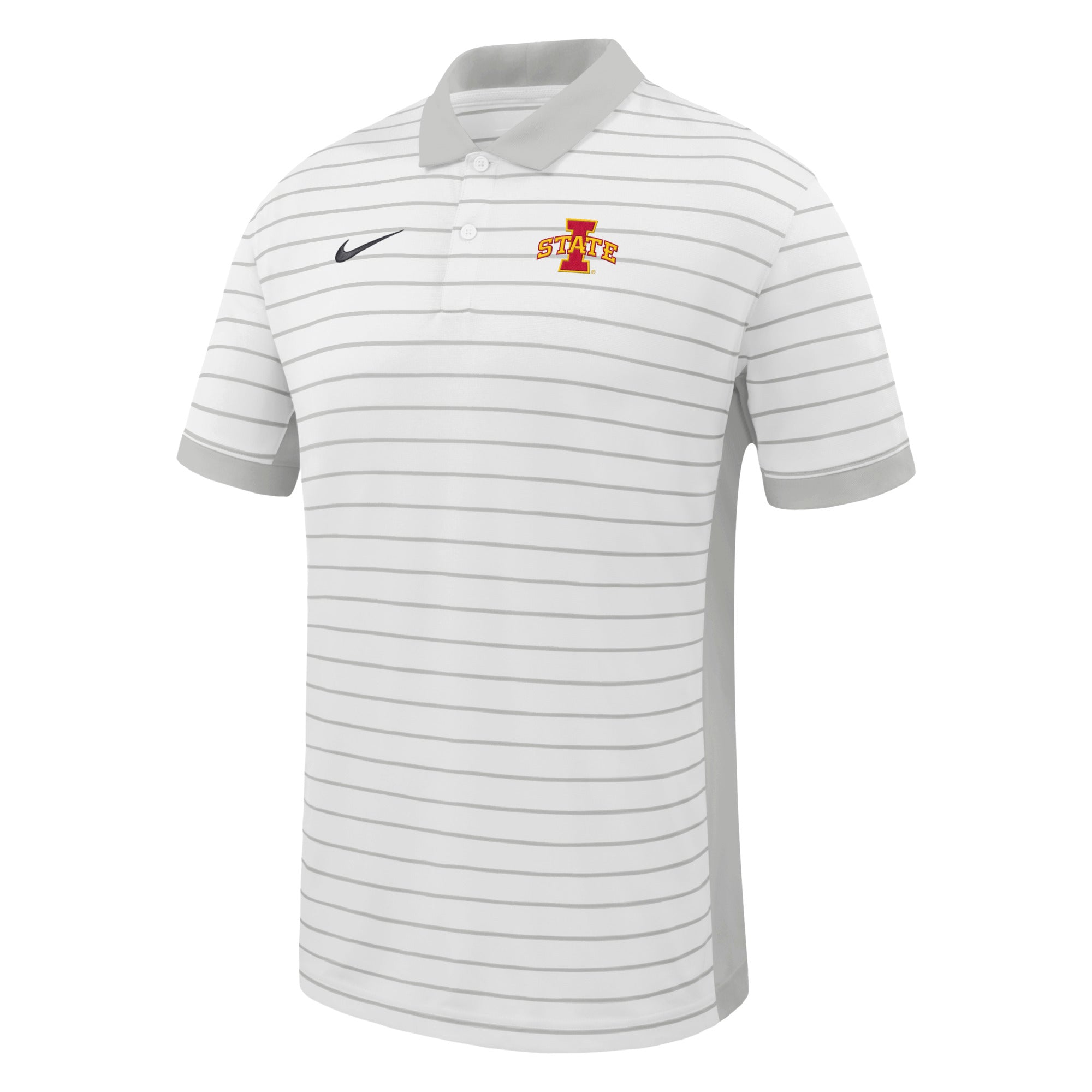 Iowa State Polo Men's Victory Nike White Stripe