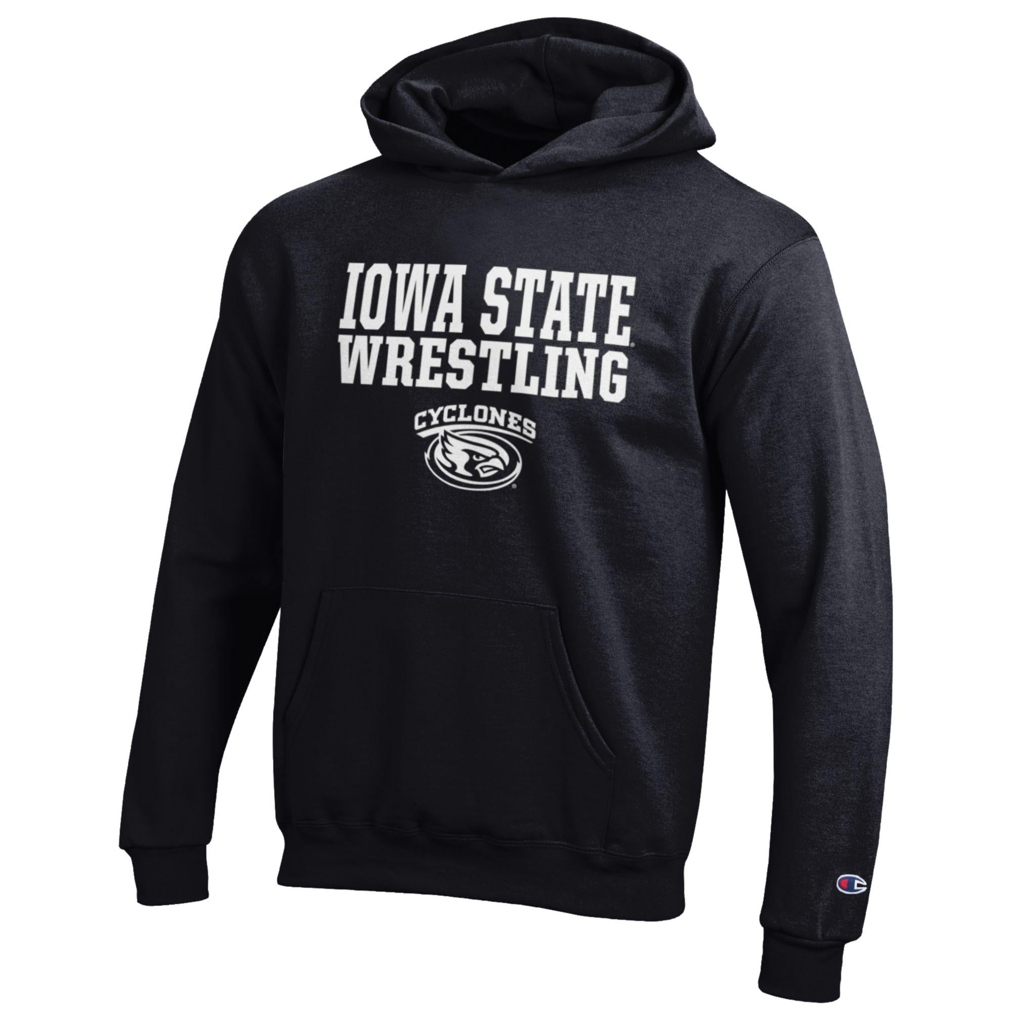 Iowa State Wrestling Hoodie Kids Black Champion