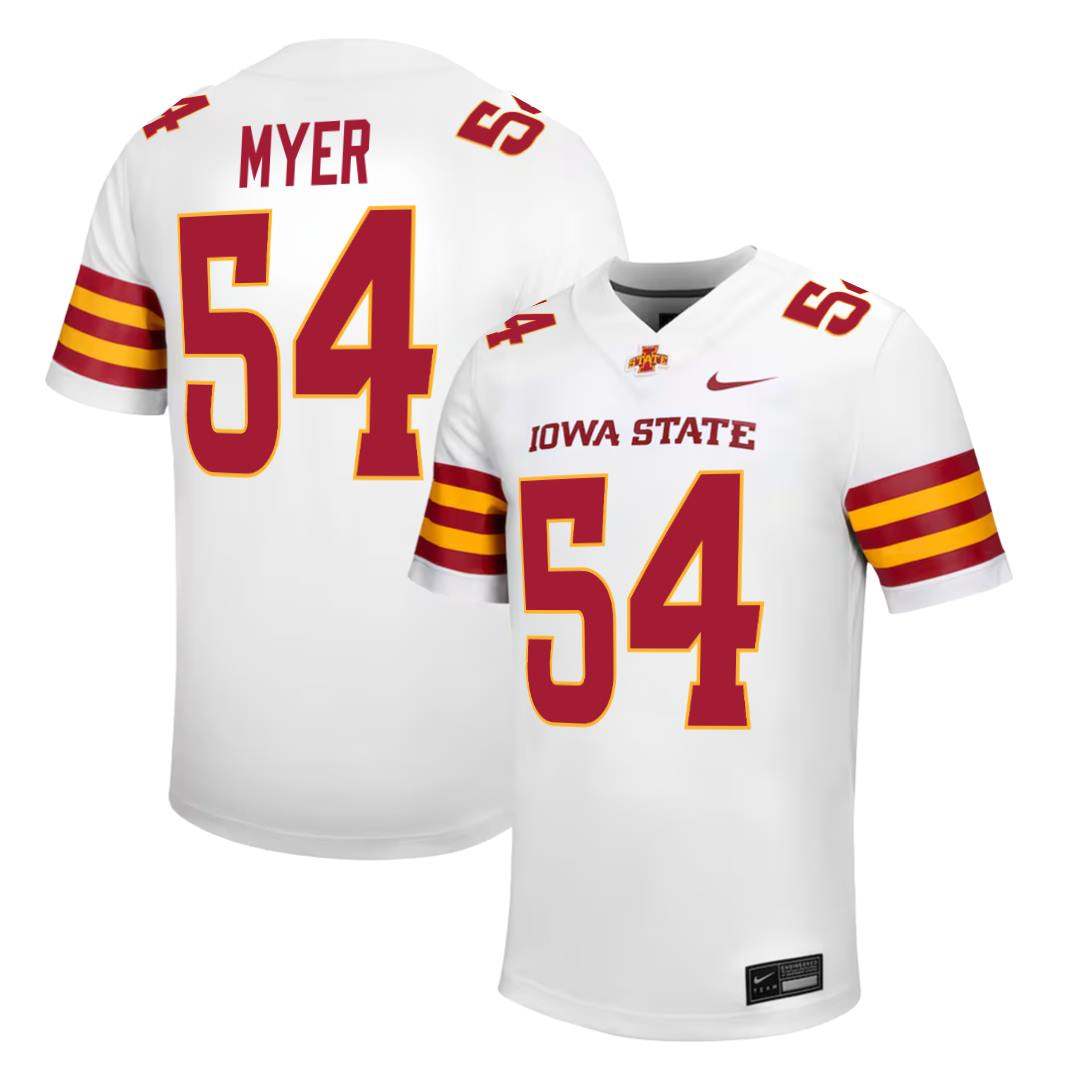 Iowa State Cyclones NIKE NIL Football Jersey White