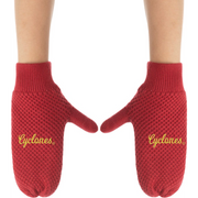 Iowa State Cyclones Knit Red Script Mittens