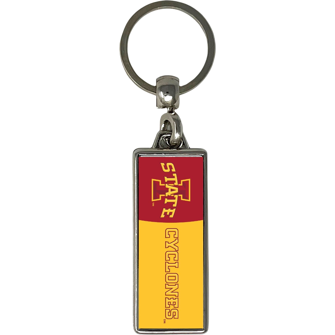 Iowa State Cyclones Rectangle Mascot Keychain