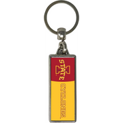 Iowa State Cyclones Rectangle Mascot Keychain
