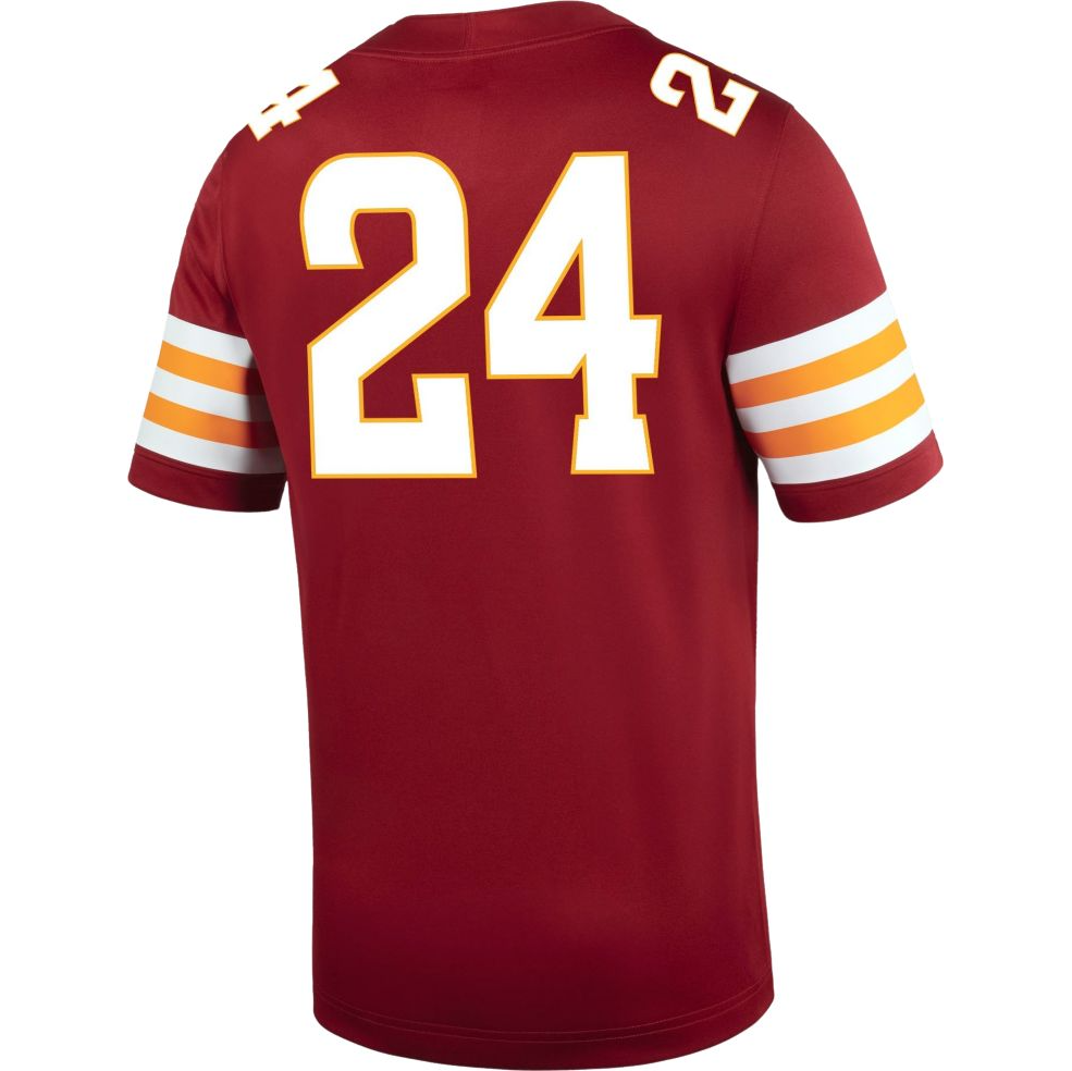 Iowa State Cyclones Nike #24 Red Replica Football Jersey