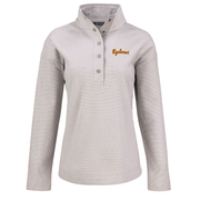 Iowa State Pullover Women's Grey Snap Top Script Cutter & Buck