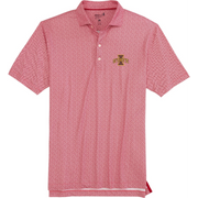 Iowa State Cyclones Men's Red Geometric Johnnie-O Polo