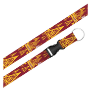 Iowa State Cyclones Cardinal & Gold Pennant Lanyard