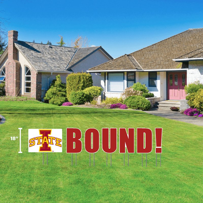 Iowa State Cyclones "Iowa State Bound" Large Lawn Sign