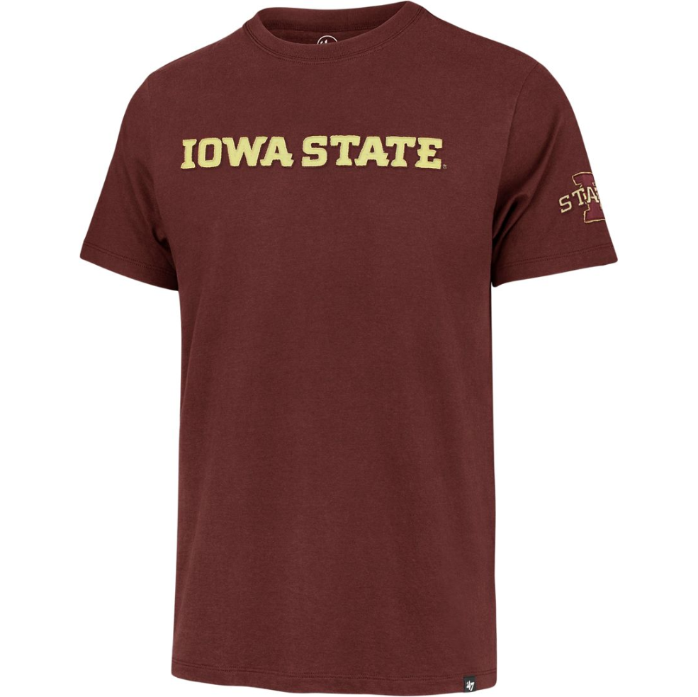 Iowa State Cyclones Men's Red Simple Wordmark T-Shirt