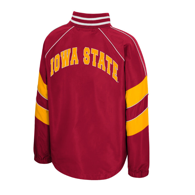 Iowa State Cyclones Women's Cardinal & Gold 1/4 Zip Windbreaker