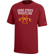 Iowa State Cyclones Kids Red Basic Champion Wrestling T-Shirt