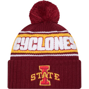 Iowa State Cyclones Adult Knit Pom Red/Gold Beanie