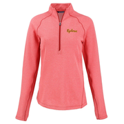 Iowa State Pullover Women's Light Red Script Cutter & Buck Half-Zip