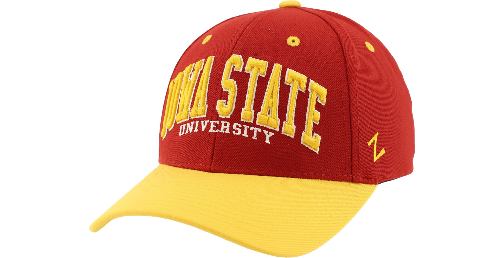 Iowa State Cyclones Red/Gold Embroidered Snapback Hat