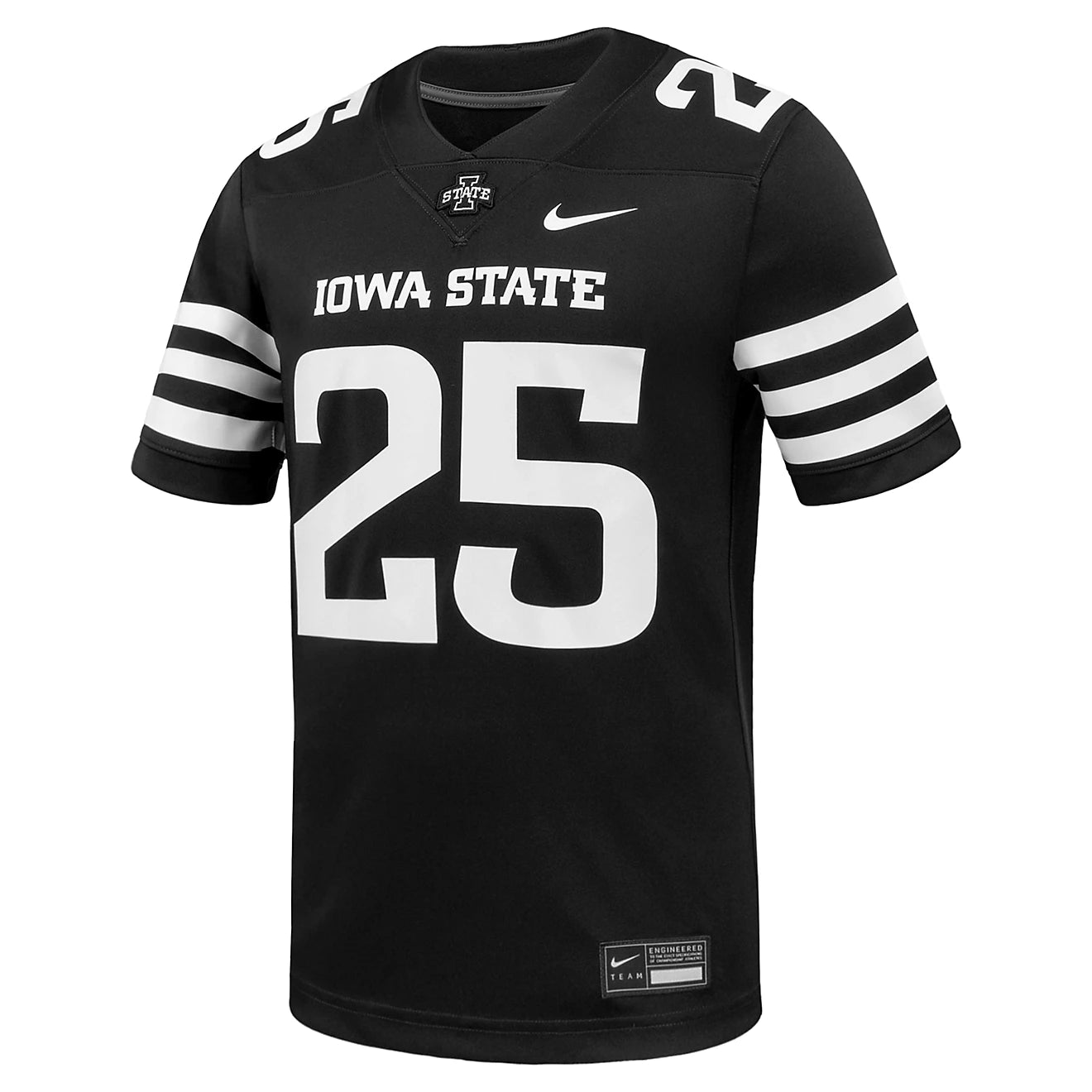 Iowa State Cyclones Adult Black Nike #25 Replica Football Jersey