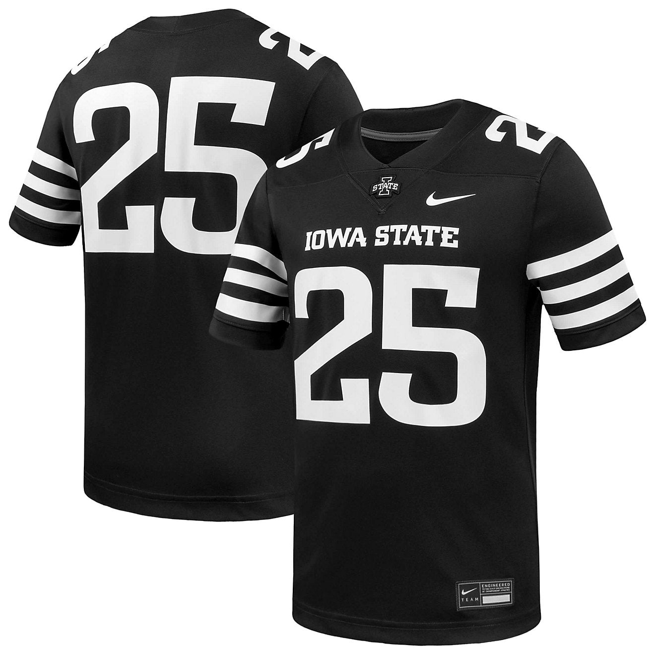 Nike Iowa State Cyclones Black Football Replica Football Jersey, Black, Size 3X