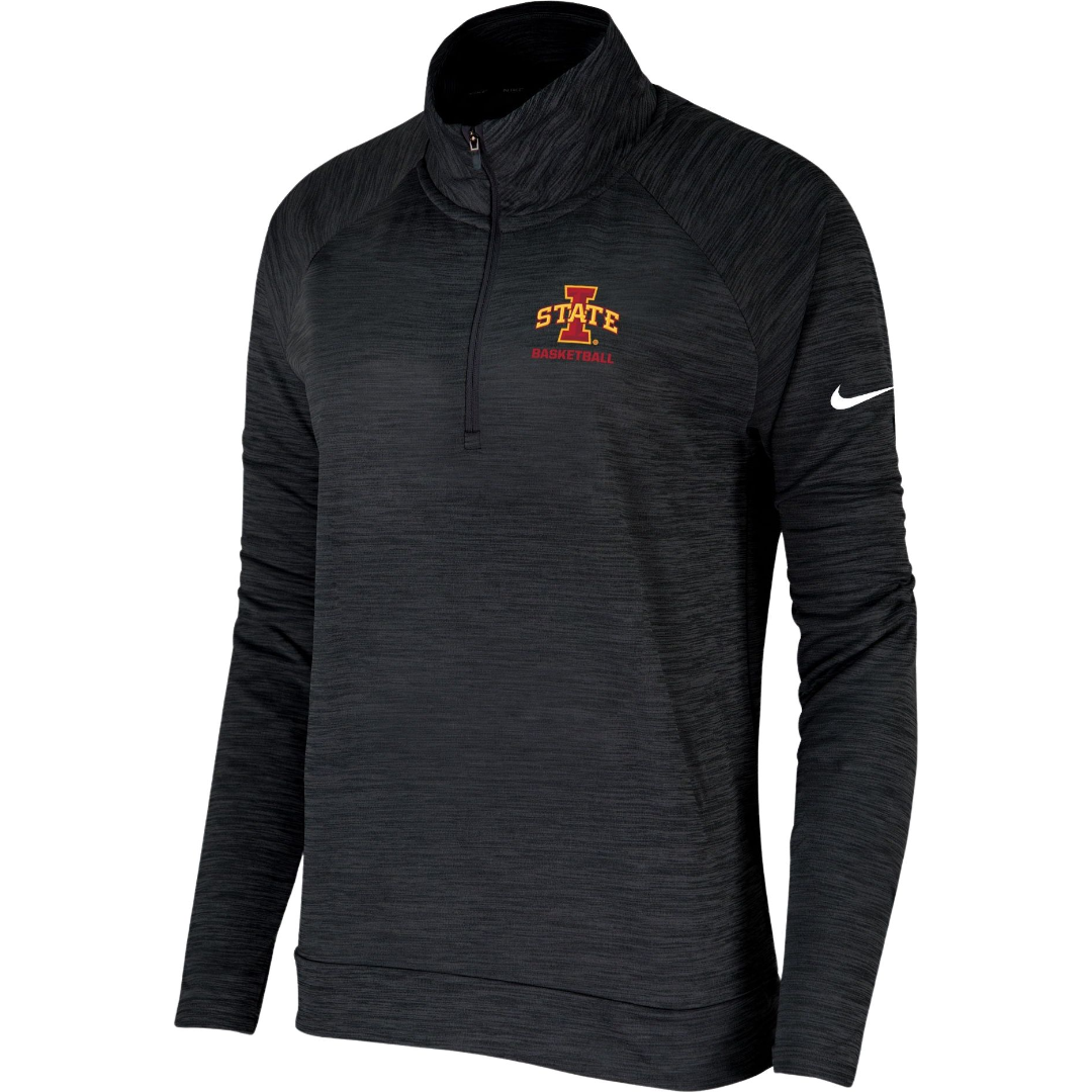Iowa State Cyclones Heather Black Nike Women's ISU 1/4 Zip