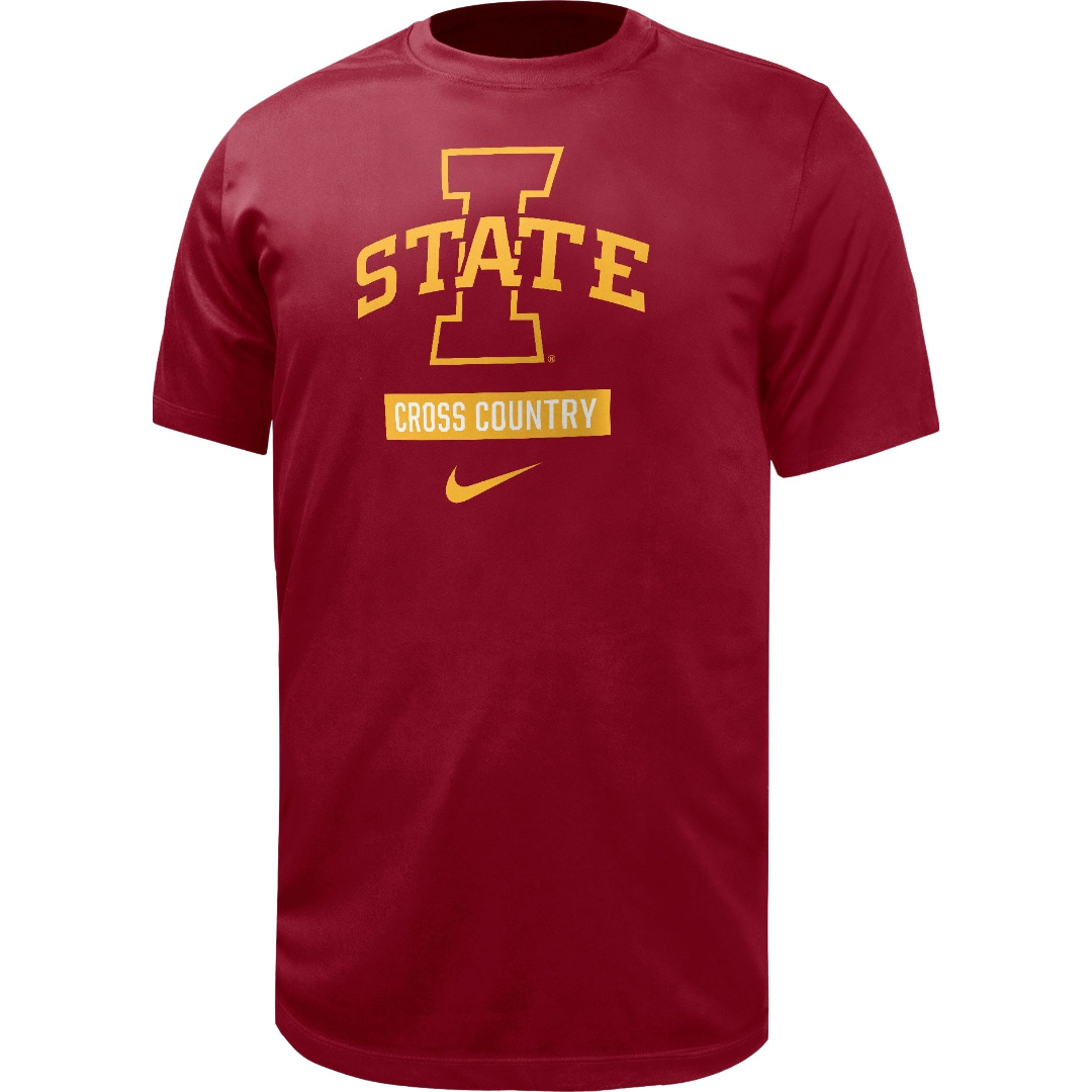 Iowa State Cyclones Nike Red Cross Country T-Shirt