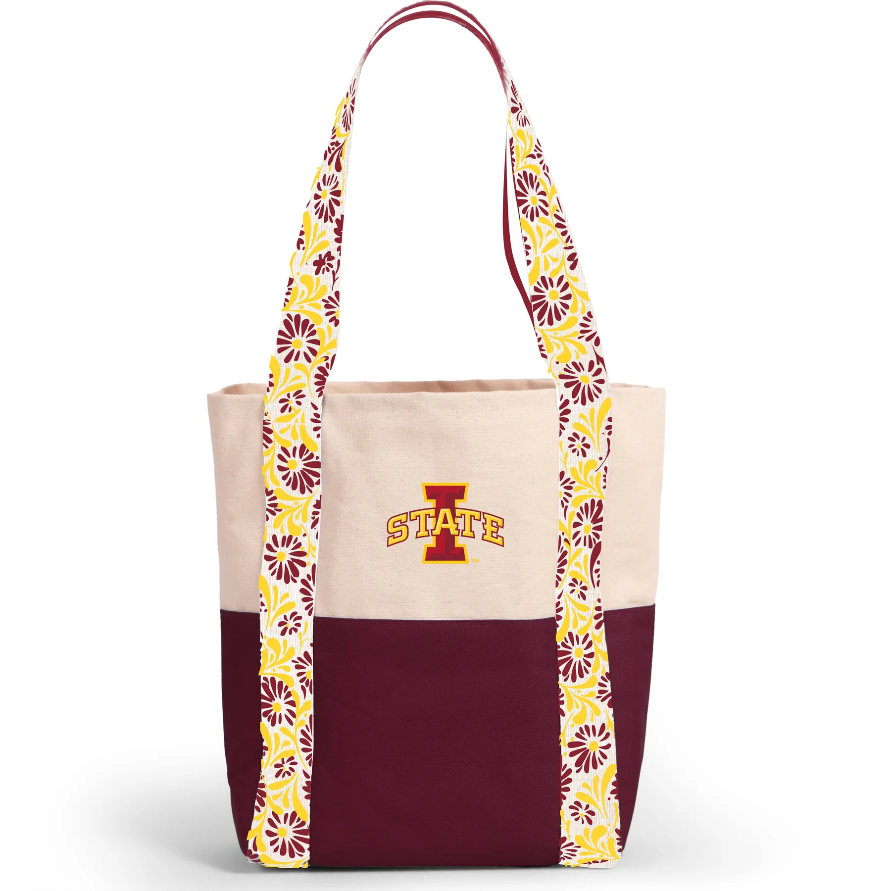 Iowa State Canvas Mini Floral Tote