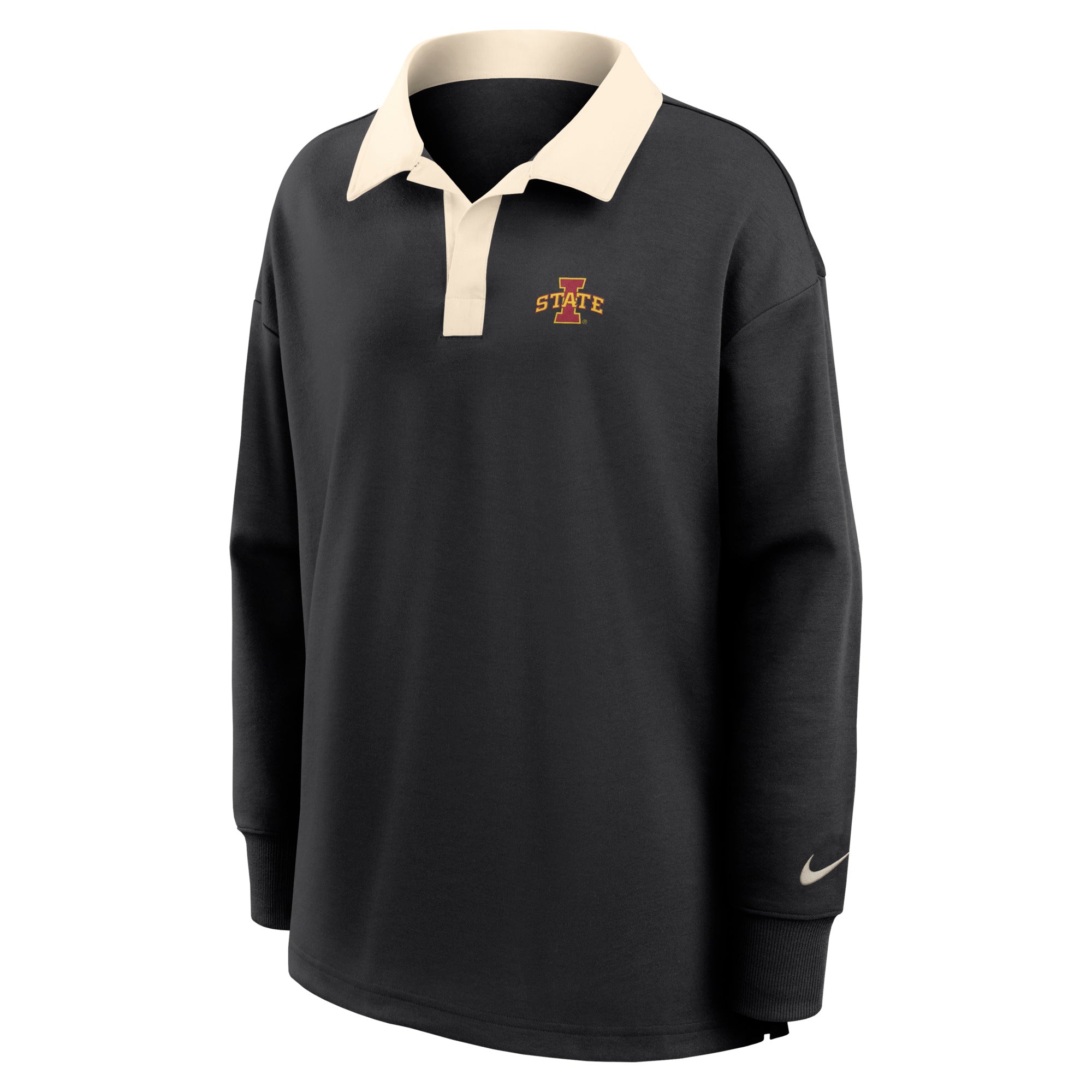 Iowa State Cyclones Women's Nike Oversized Long-Sleeve Polo