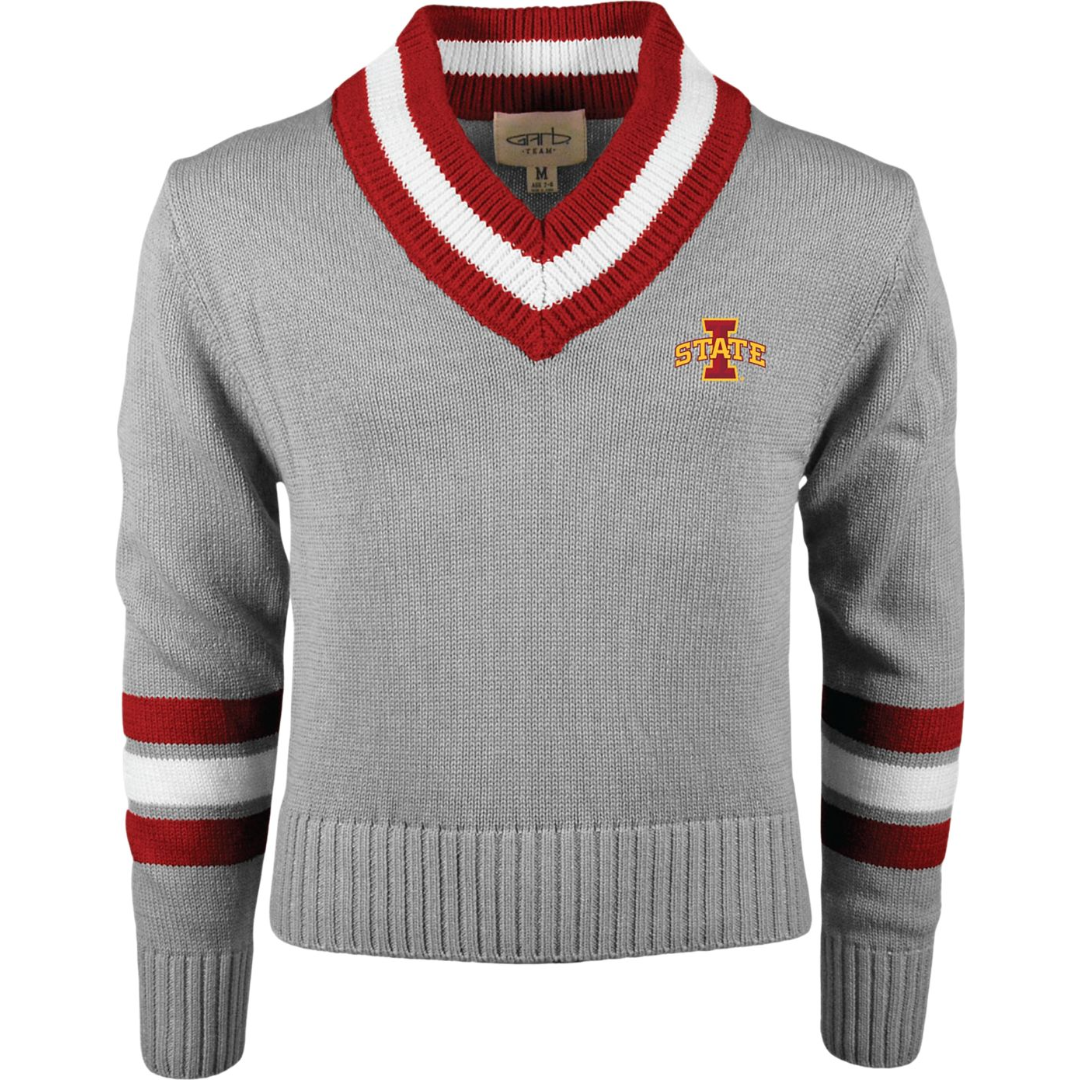 Iowa State Cyclones Kids Grey Knit Sweater