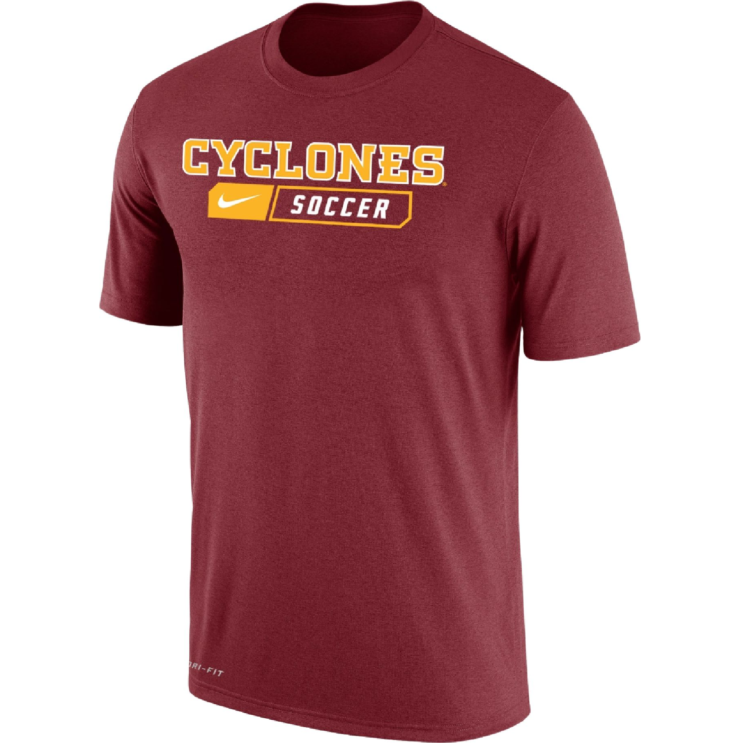 Iowa State Cyclones University Soccer Nike Dri-Fit Short Sleeve T-Shirt