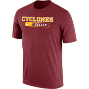 Iowa State Cyclones University Soccer Nike Dri-Fit Short Sleeve T-Shirt