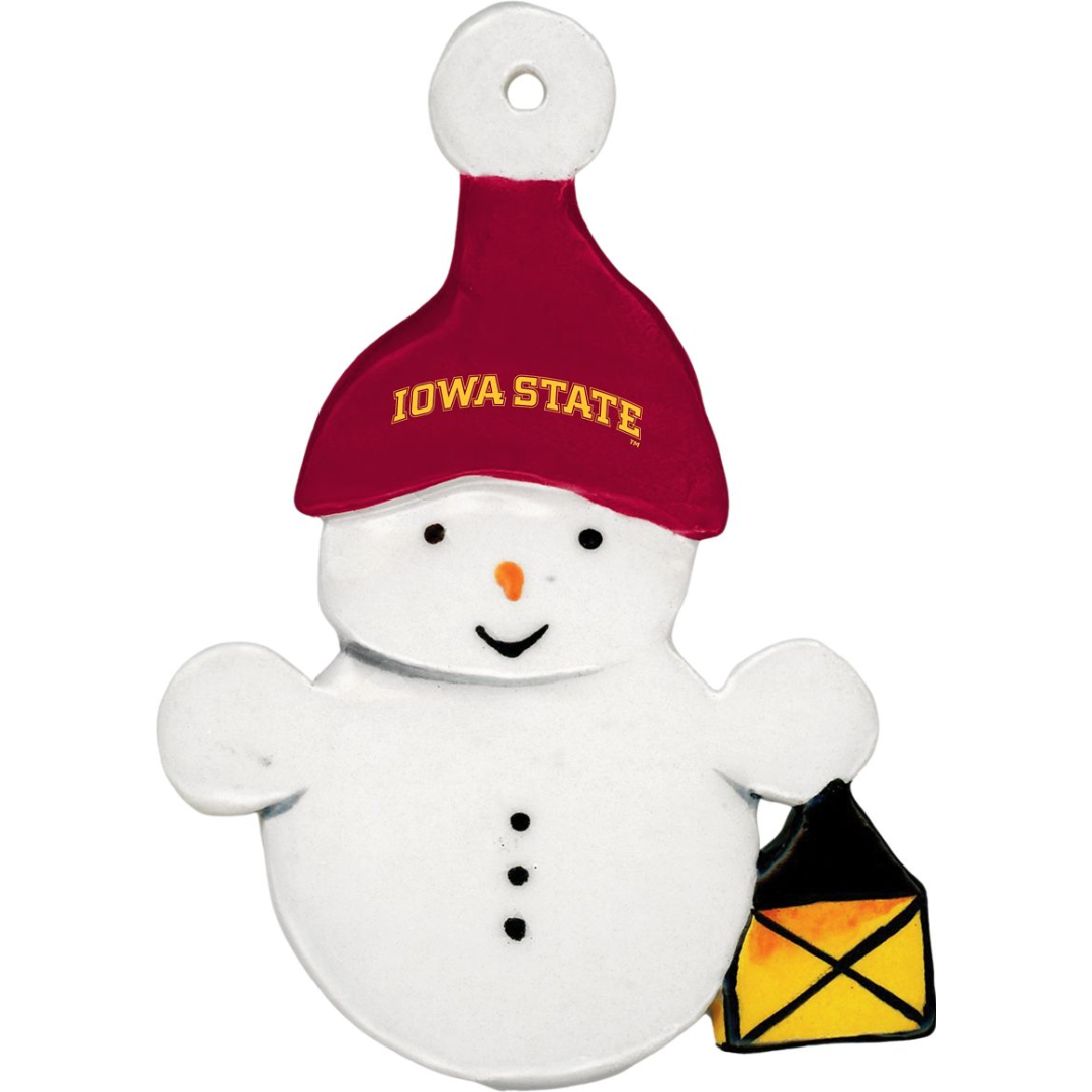 Iowa State Cyclones Snowman Ornament
