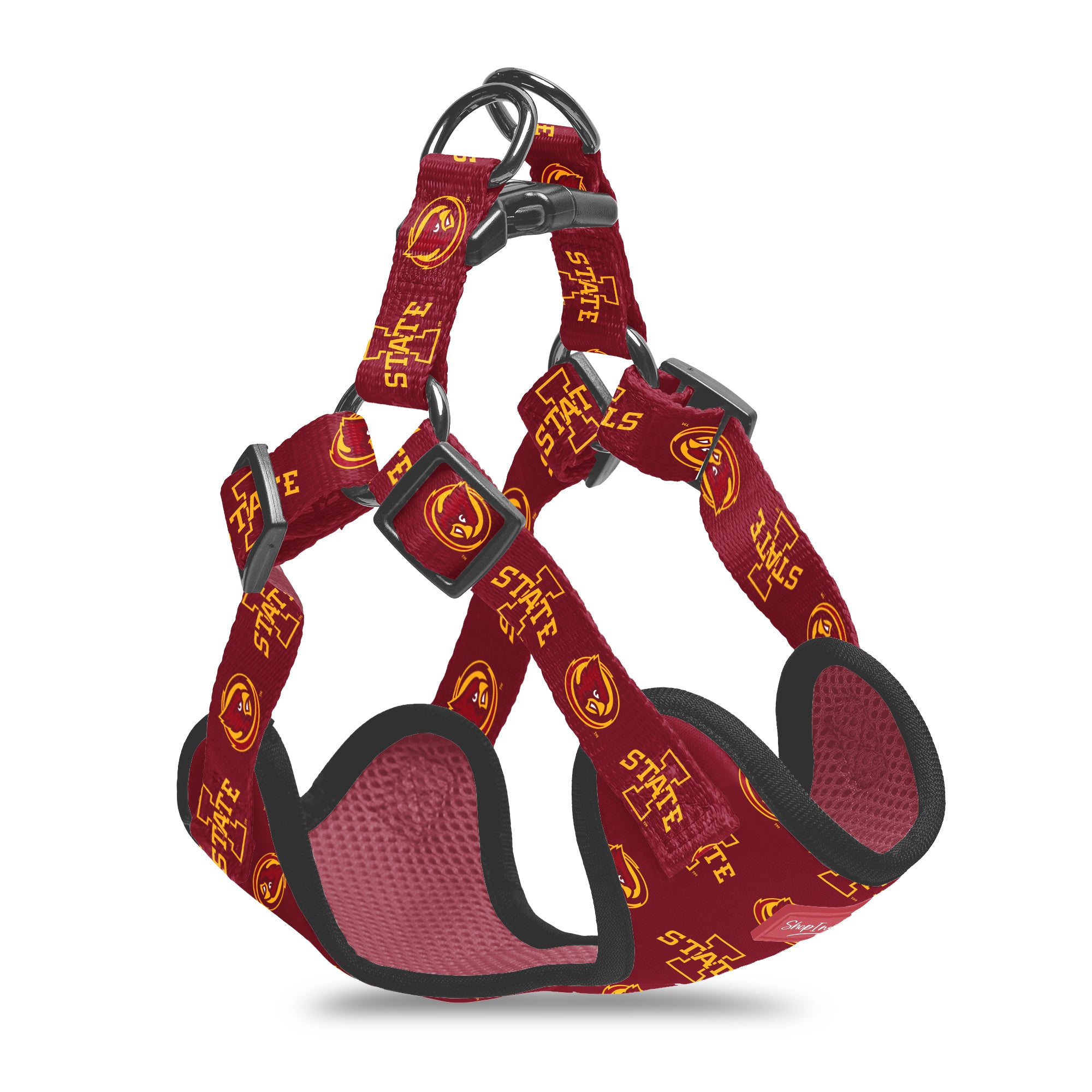 Iowa State Dog Harness Red/Gold