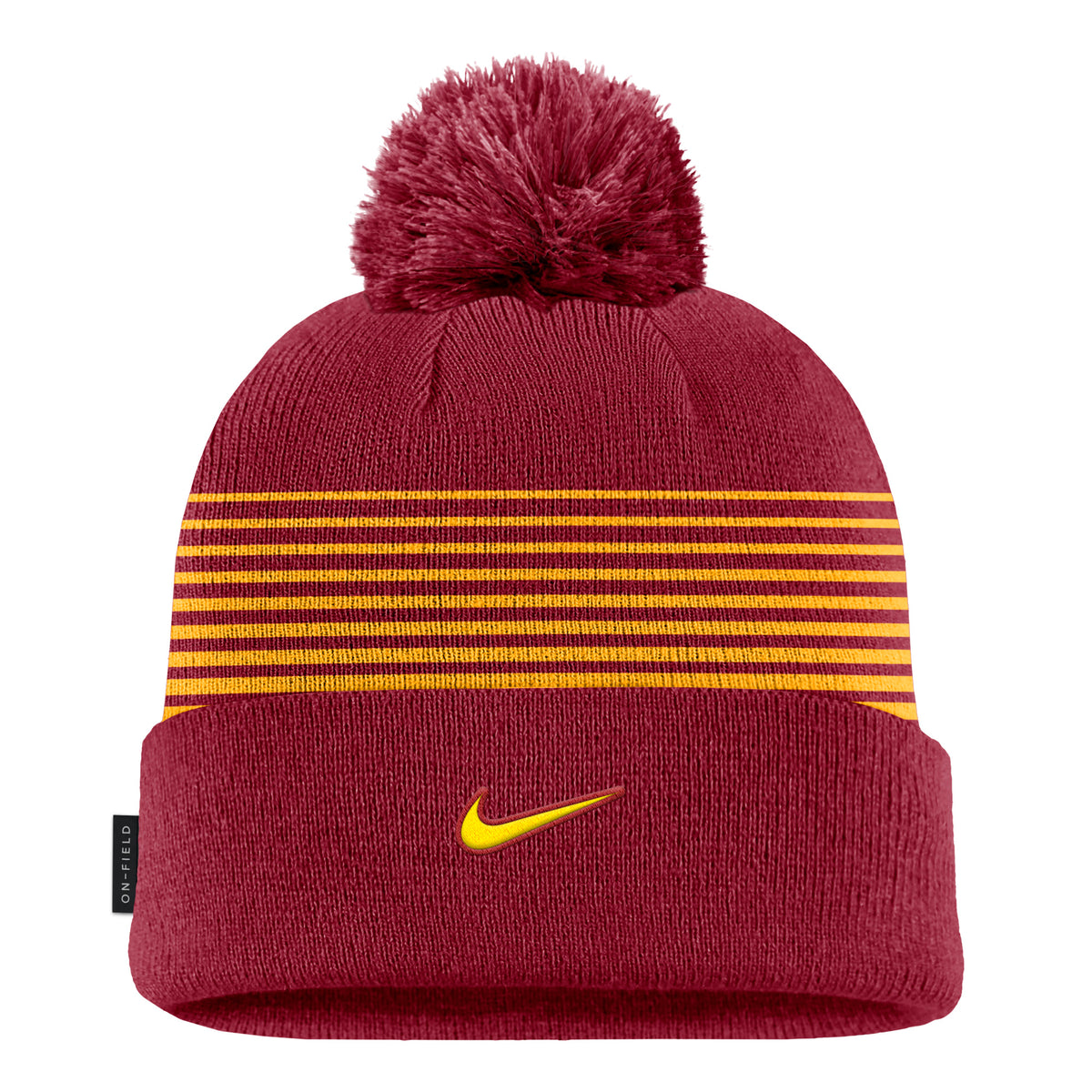 Iowa State Nike Peak Stripe Pom Beanie