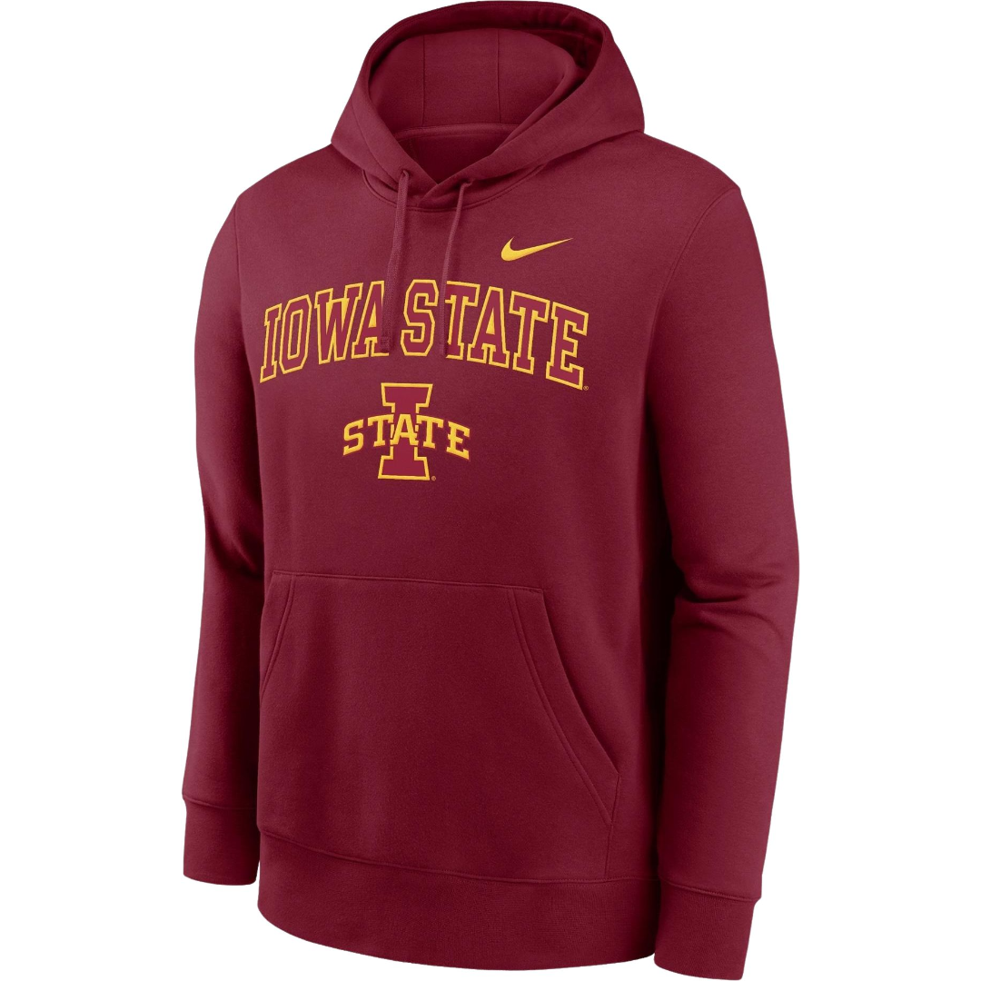 Iowa State Cyclones Men's Nike Red Arch Club Hoodie