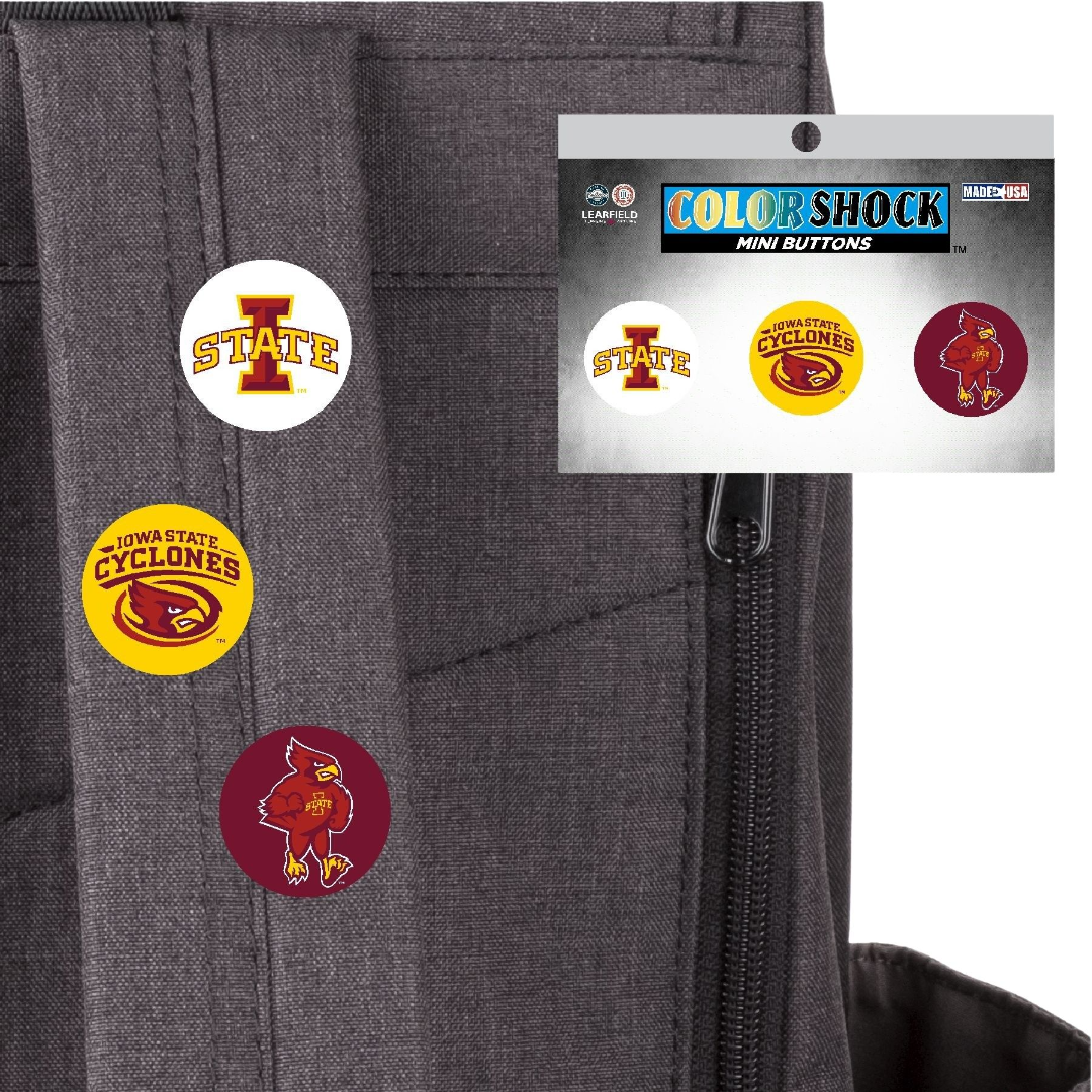 Iowa State Cyclones Mini Button 3 Pack