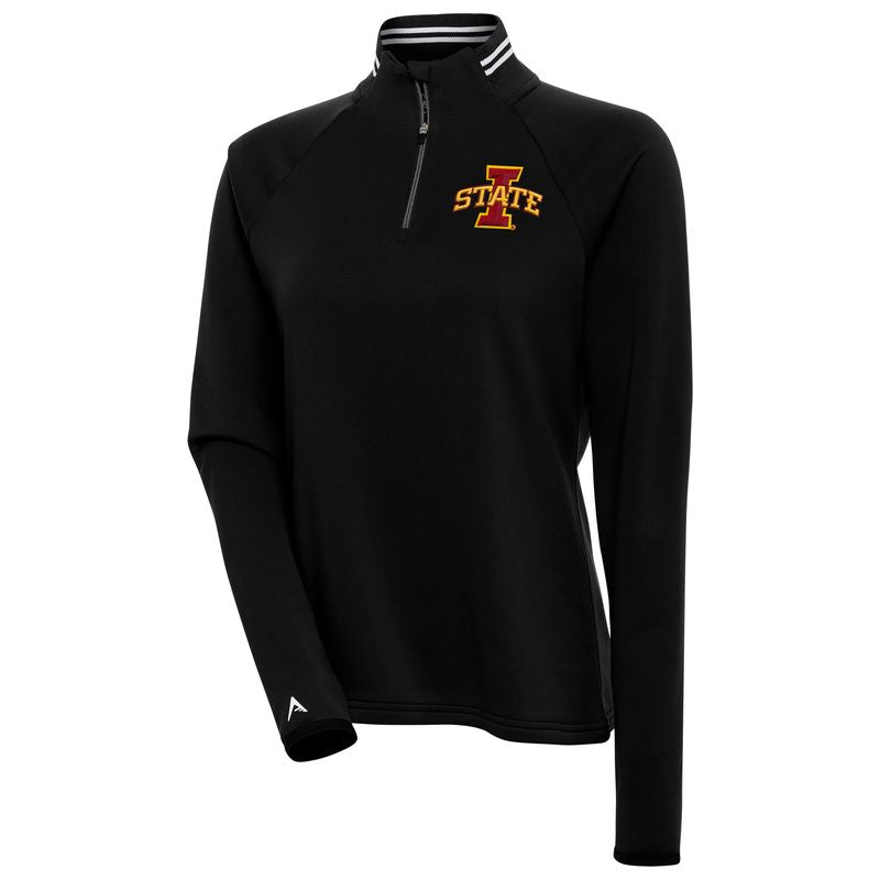 Iowa State Quarter-Zip Women's Black Antigua