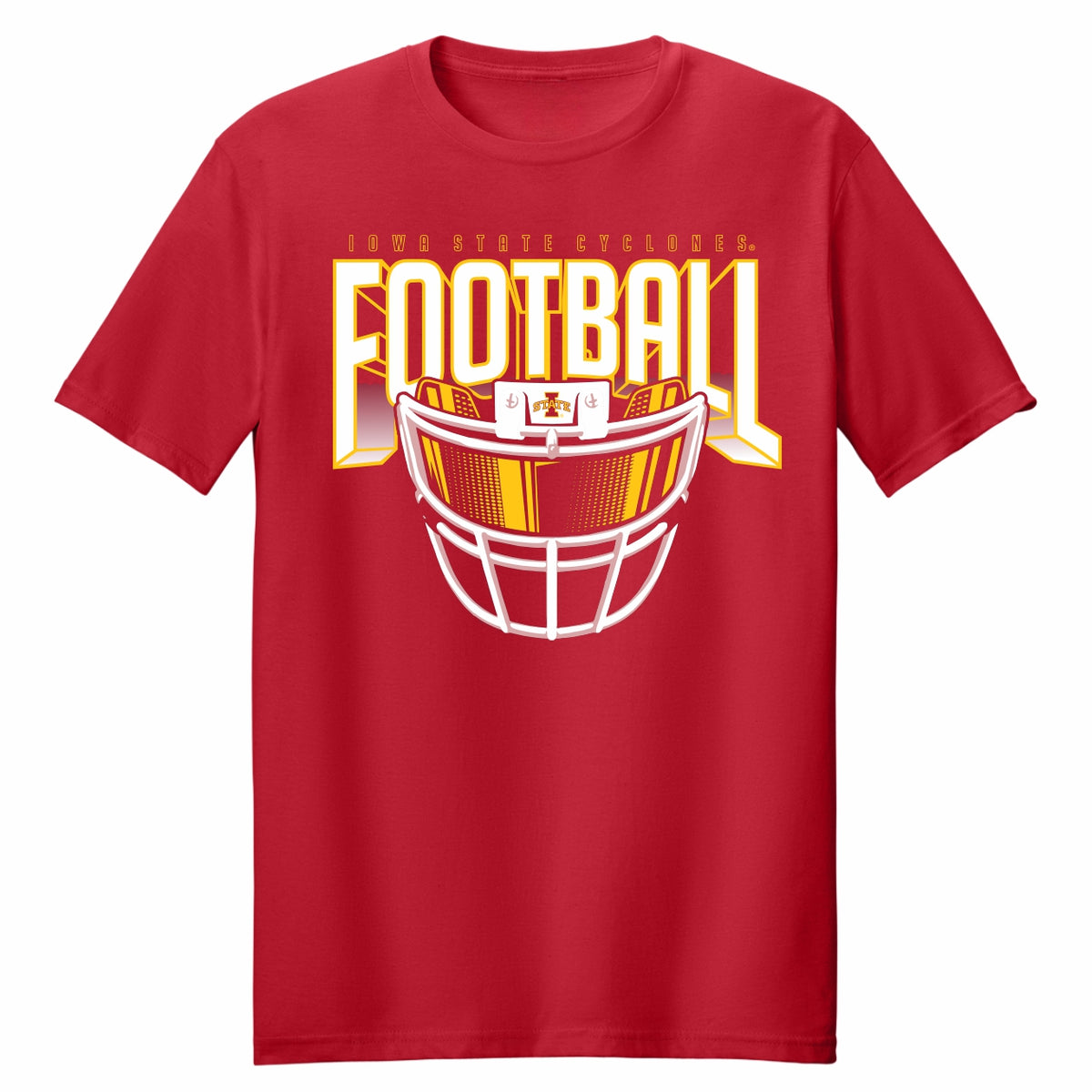 Iowa State Football Facemask Tee