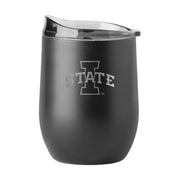 Iowa State Cyclones 16 oz Blackout Powder Coat Tumbler