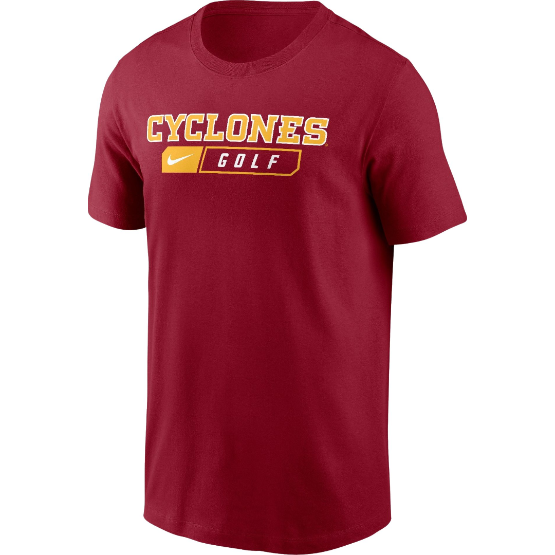 Iowa State Cyclones Nike Golf Dri-Fit Cotton Short Sleeve T-Shirt