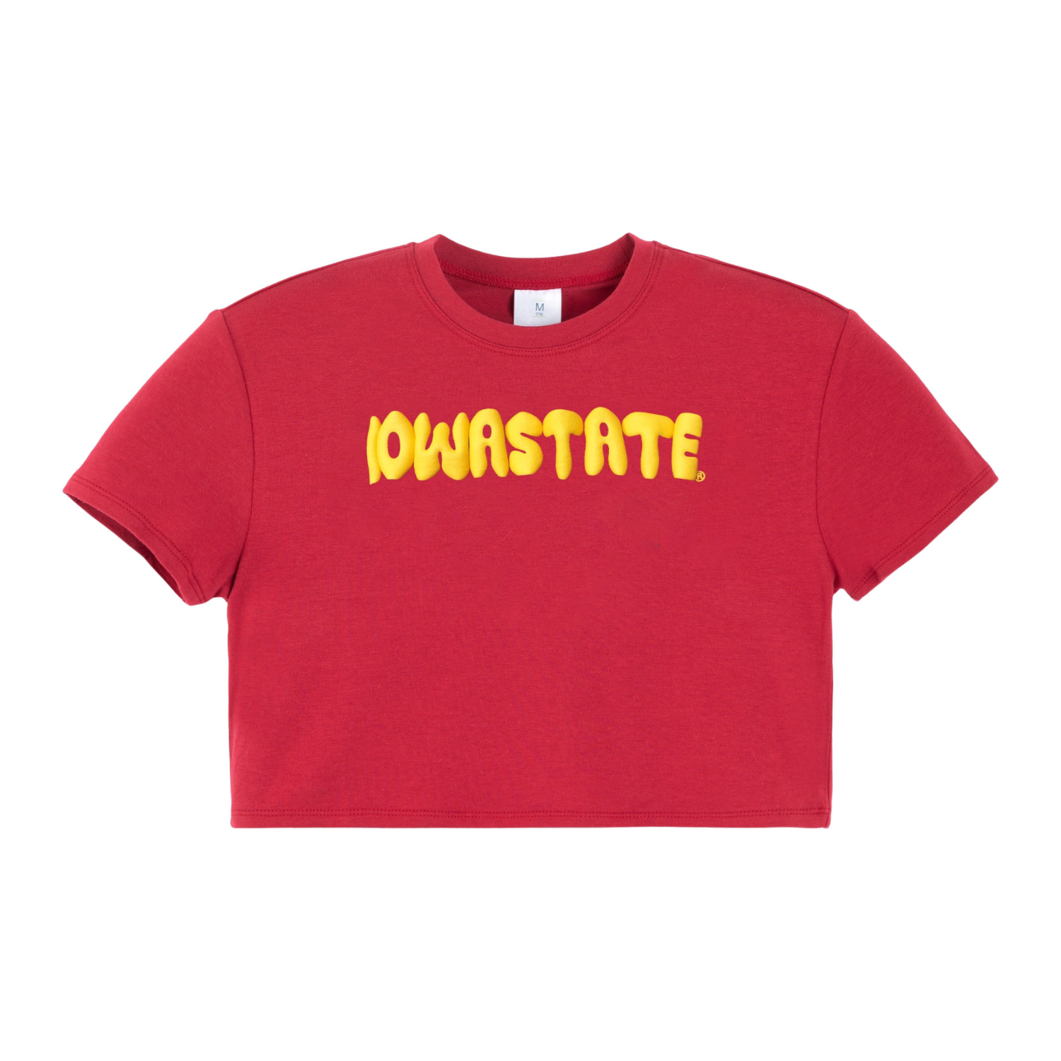 Iowa State Kids Red Boxy Cropped TEe