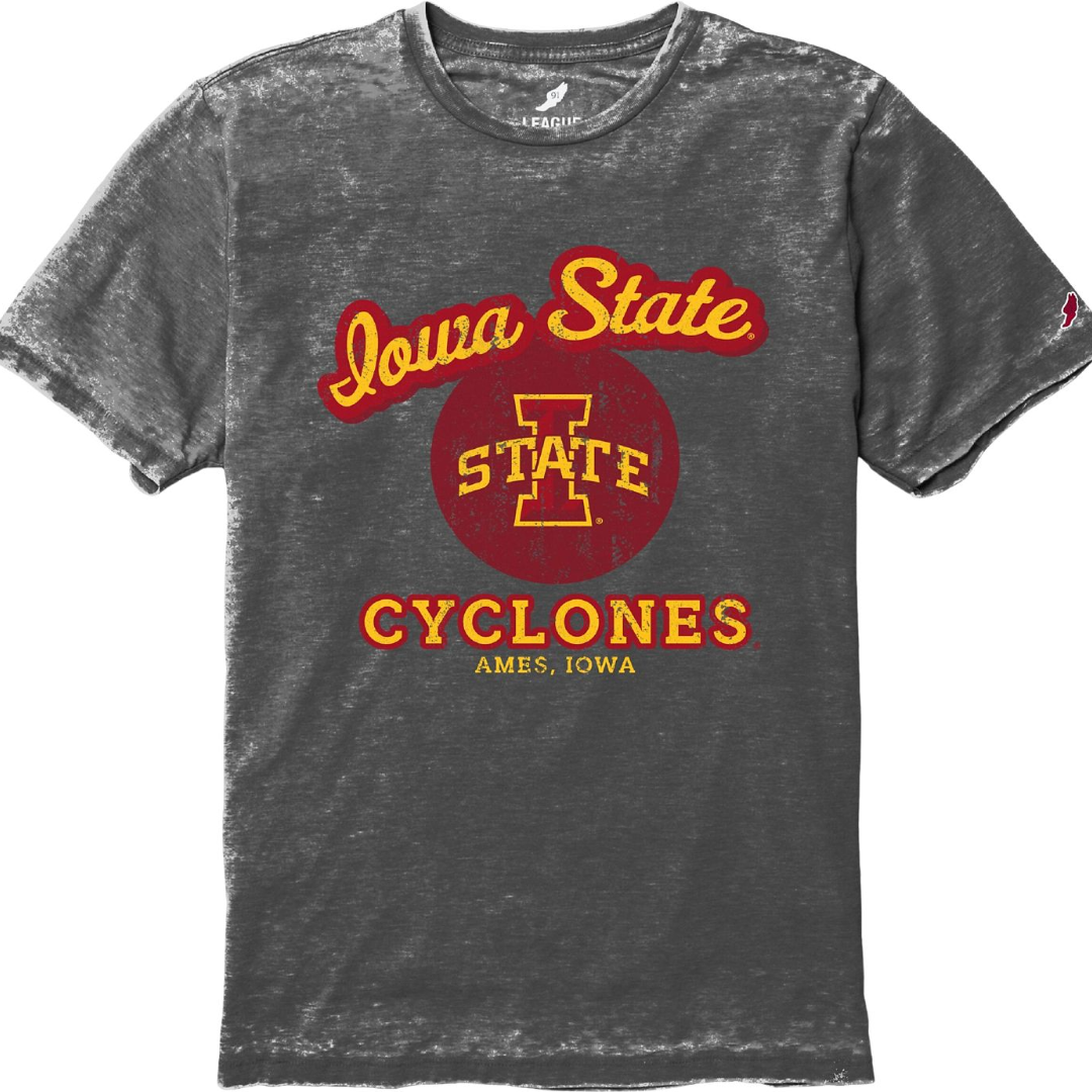Iowa State Cyclones League Script Short Sleeve T-Shirt