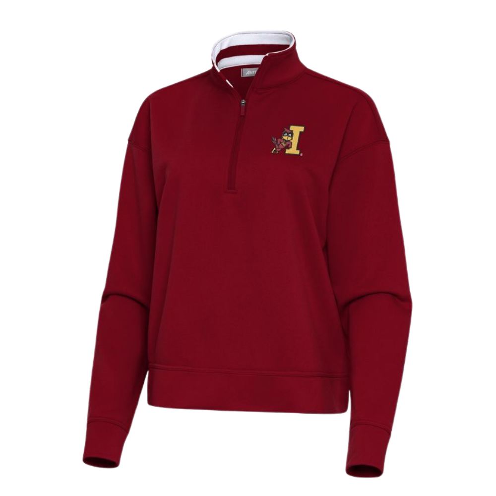 Iowa State Cyclones Women's Cardinal Leaning Cy Half Zip