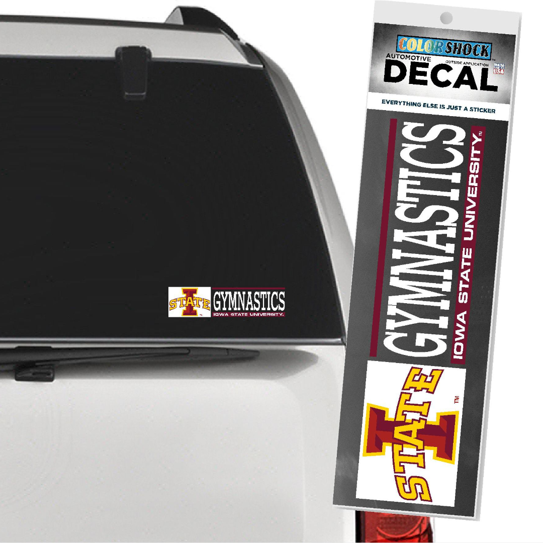 Iowa State Cyclones University Gymnastics Decal