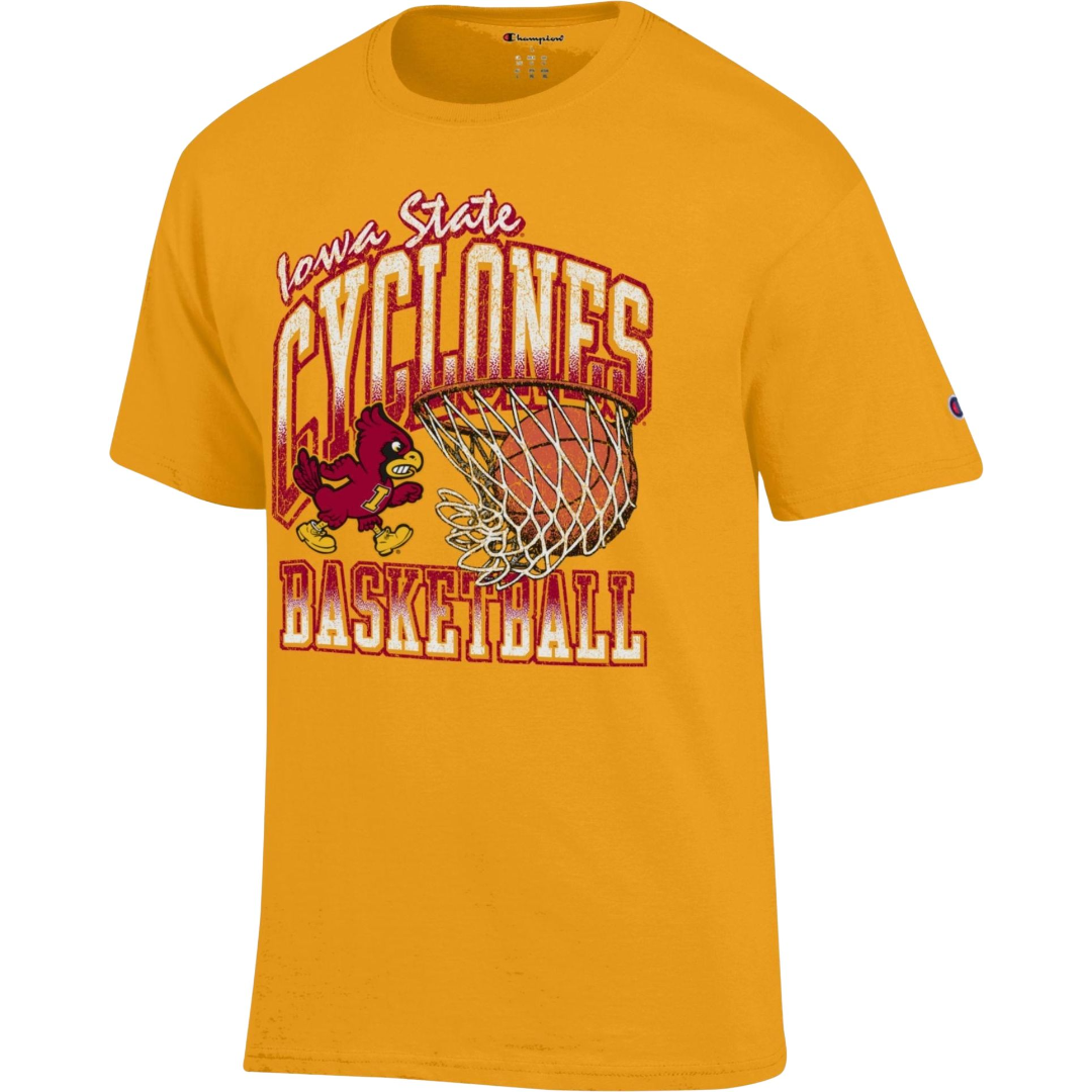 Iowa State Cyclones Basketball Champion Gold Vintage Cy T-Shirt
