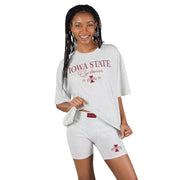 Iowa State Cyclone Women's Fray Tee & Biker Shorts