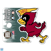 Iowa State Vintage Walking Cy Flag Sticker 2"