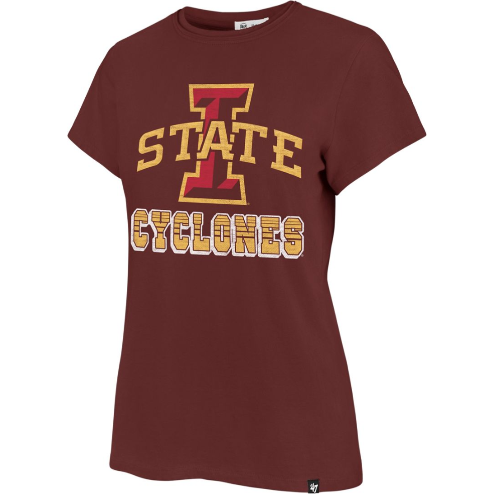 Iowa State Cyclones Women's Red Bold Logo T-Shirt
