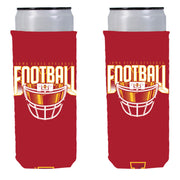 Iowa State Cardinal Football Helmet Slim Koozie