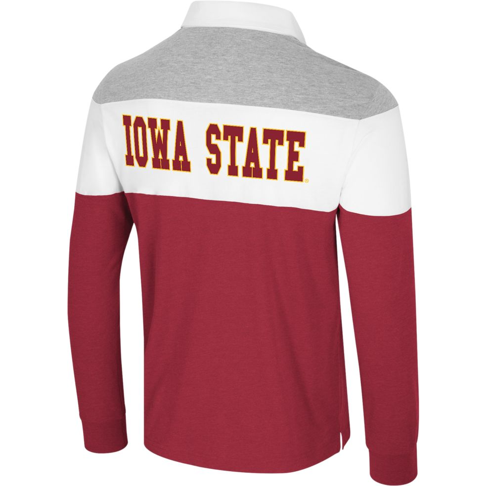 Iowa State Cyclones Vintage Cy Long Sleeve Rugby Polo